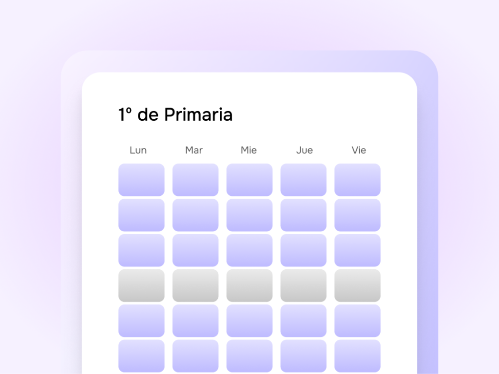 Programación y Temporalización Inteligente