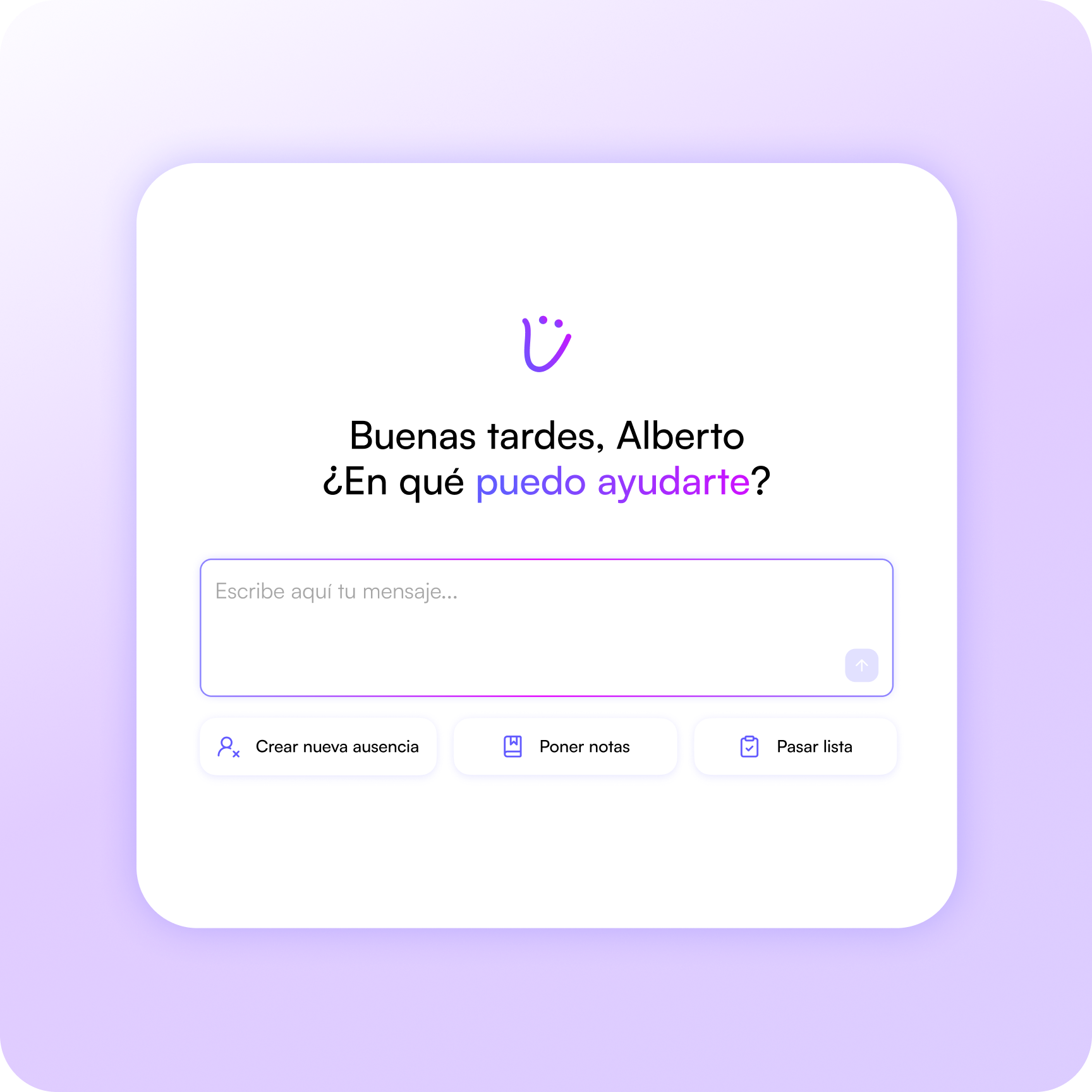 Chat con IA Nuela para gestión inteligente de guardias